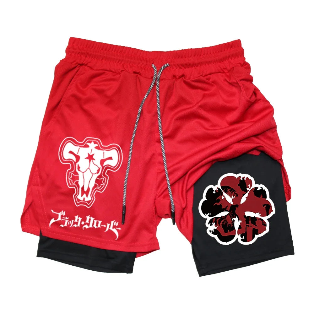 Anime Black Clover Gym Compression Shorts