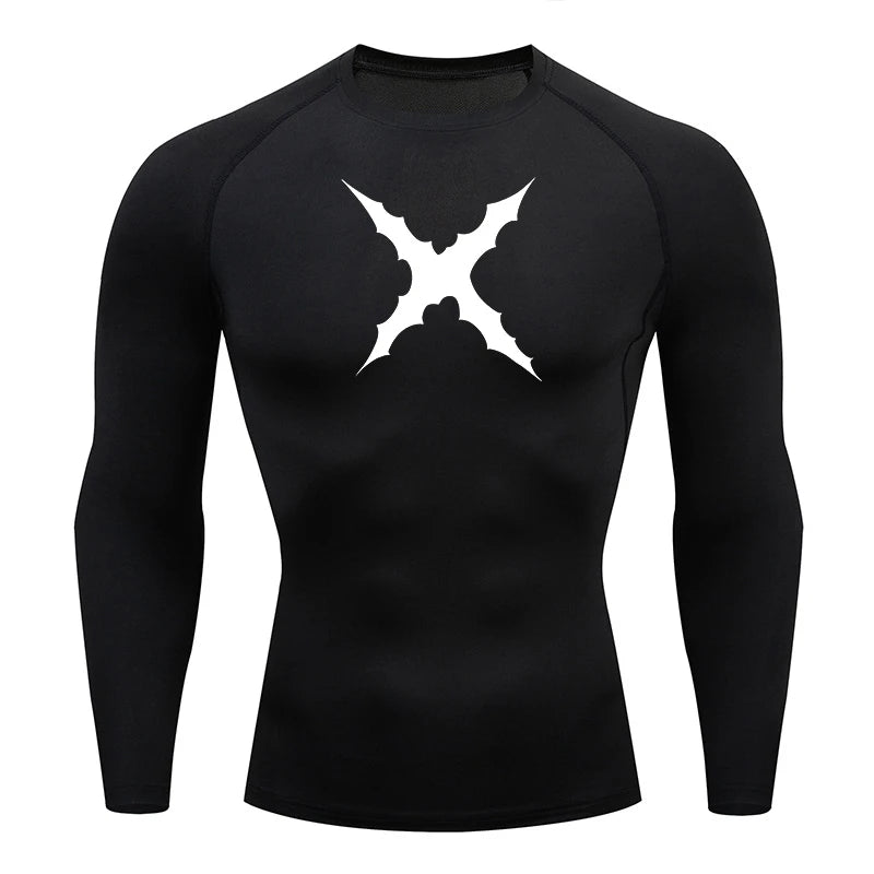One Piece 'Luffy's Scar' Compression Shirt
