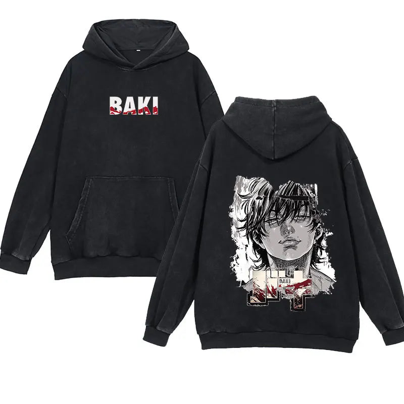 'Baki' Vintage Anime Hoodie