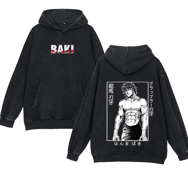 'Baki' Vintage Anime Hoodie