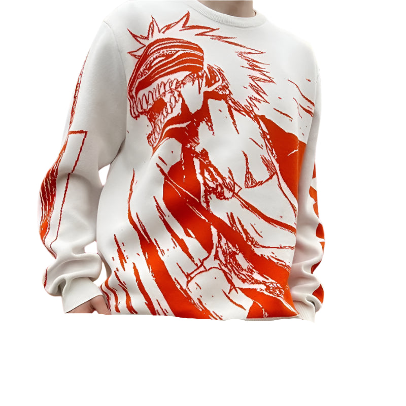 Anime Bleach 'Ichigo' Knit Sweater