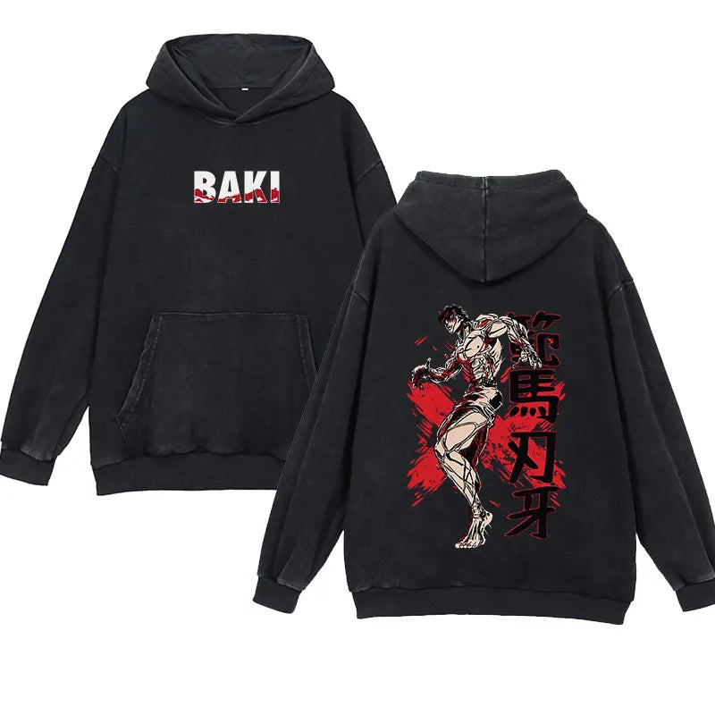 'Baki' Vintage Anime Hoodie