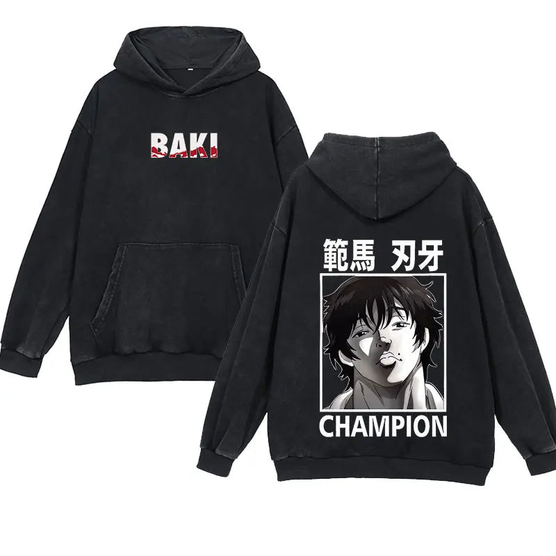 'Baki' Vintage Anime Hoodie