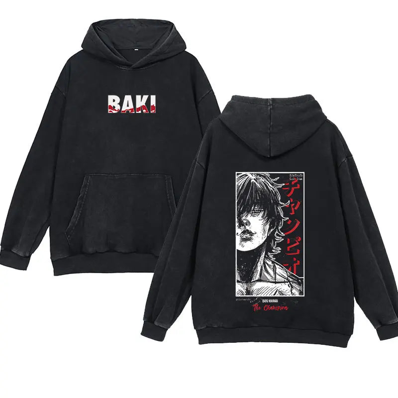 'Baki' Vintage Anime Hoodie