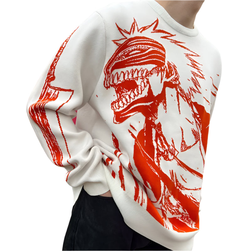Anime Bleach 'Ichigo' Knit Sweater