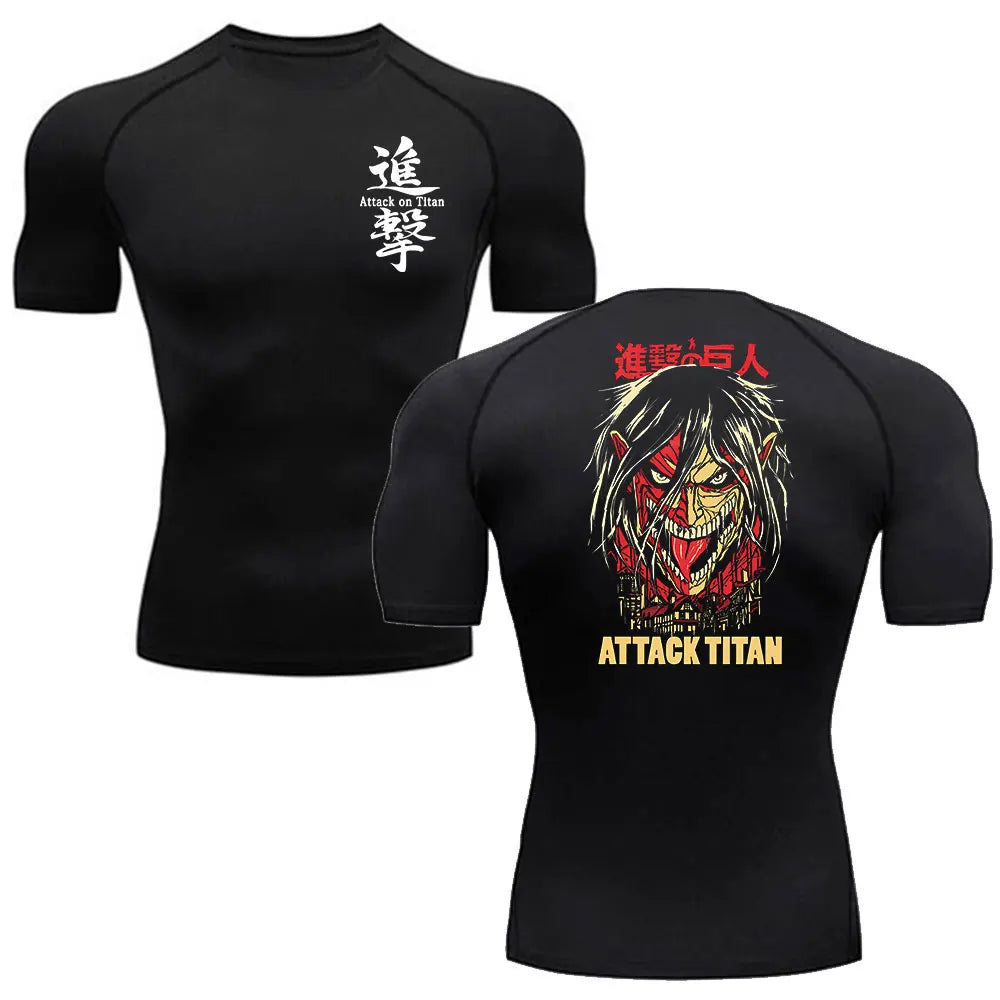 Anime Attack On Titan Compression Shirt