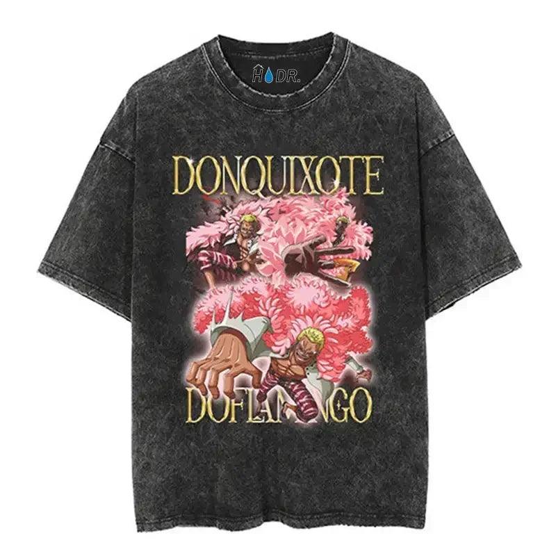 Anime "The Big 3" Vintage Oversized T Shirts