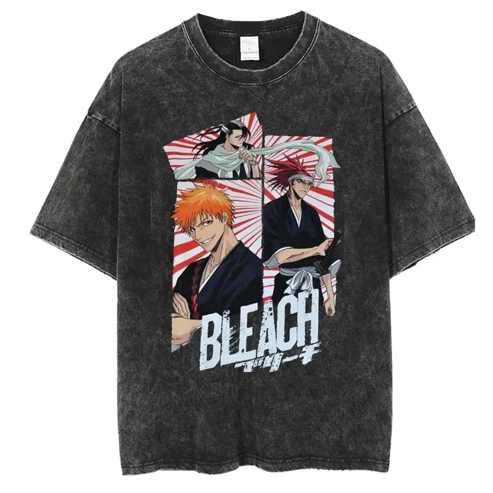 Anime 'Bleach' Vintage Oversized T-Shirts
