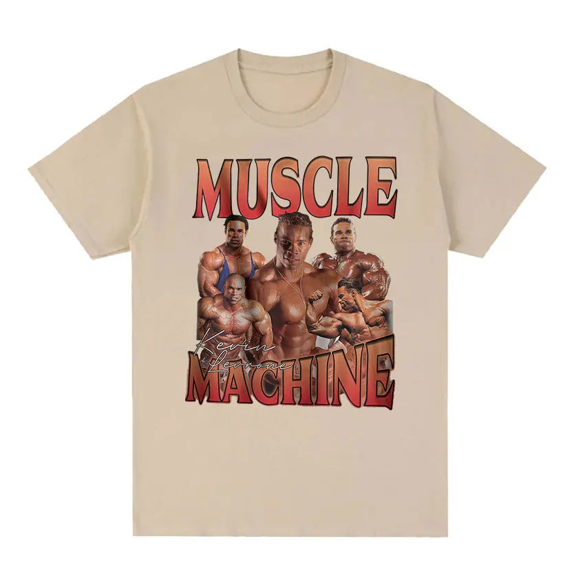 "Muscle Machine" Kevin Levrone Gym Graphic T Shirt