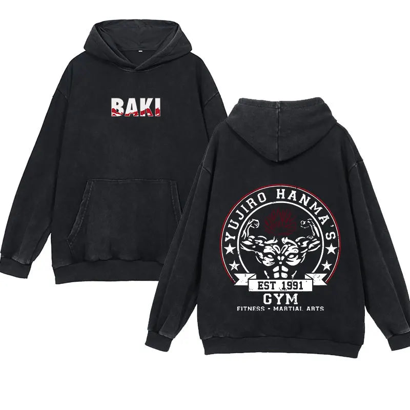 'Baki' Vintage Anime Hoodie