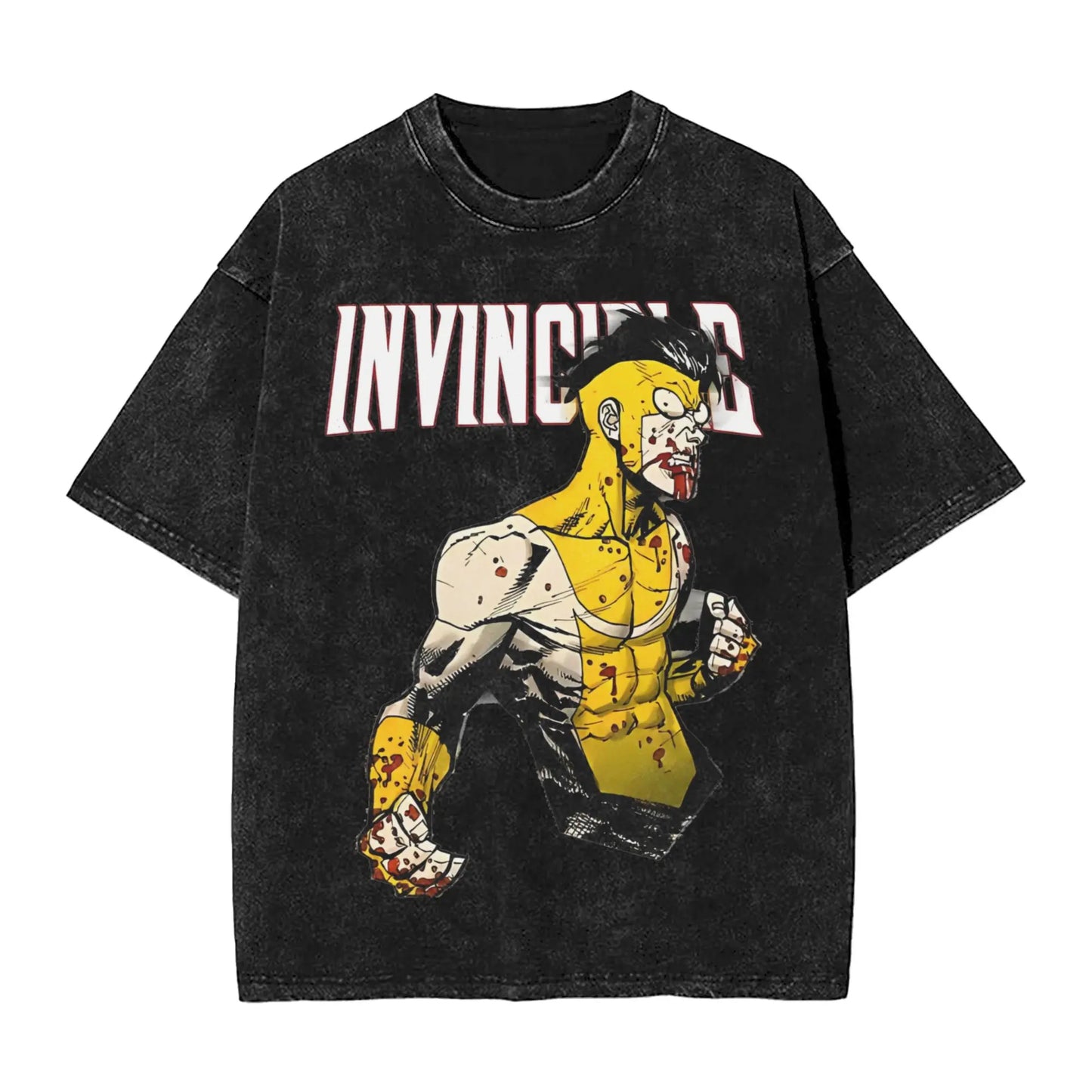 'Invincible' Graphic Washed T-Shirt