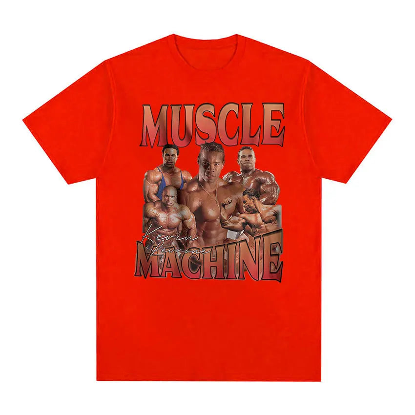 "Muscle Machine" Kevin Levrone Gym Graphic T Shirt