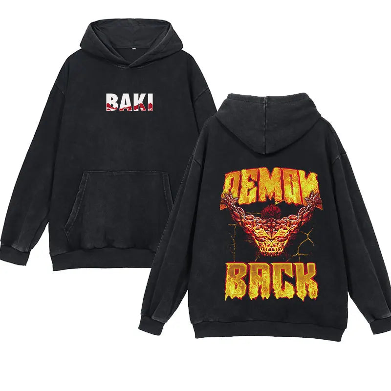 'Baki' Vintage Anime Hoodie