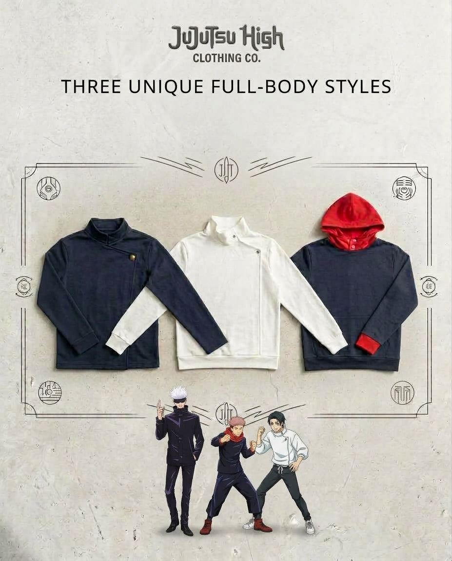 Jujutsu High School Uniform Jackets and Hoodies