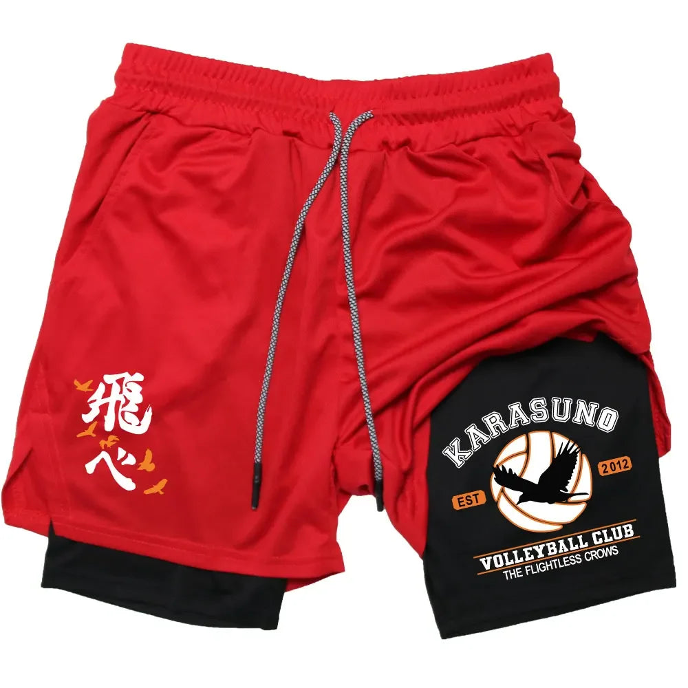 Anime 'Haikyuu' Gym Compression Shorts