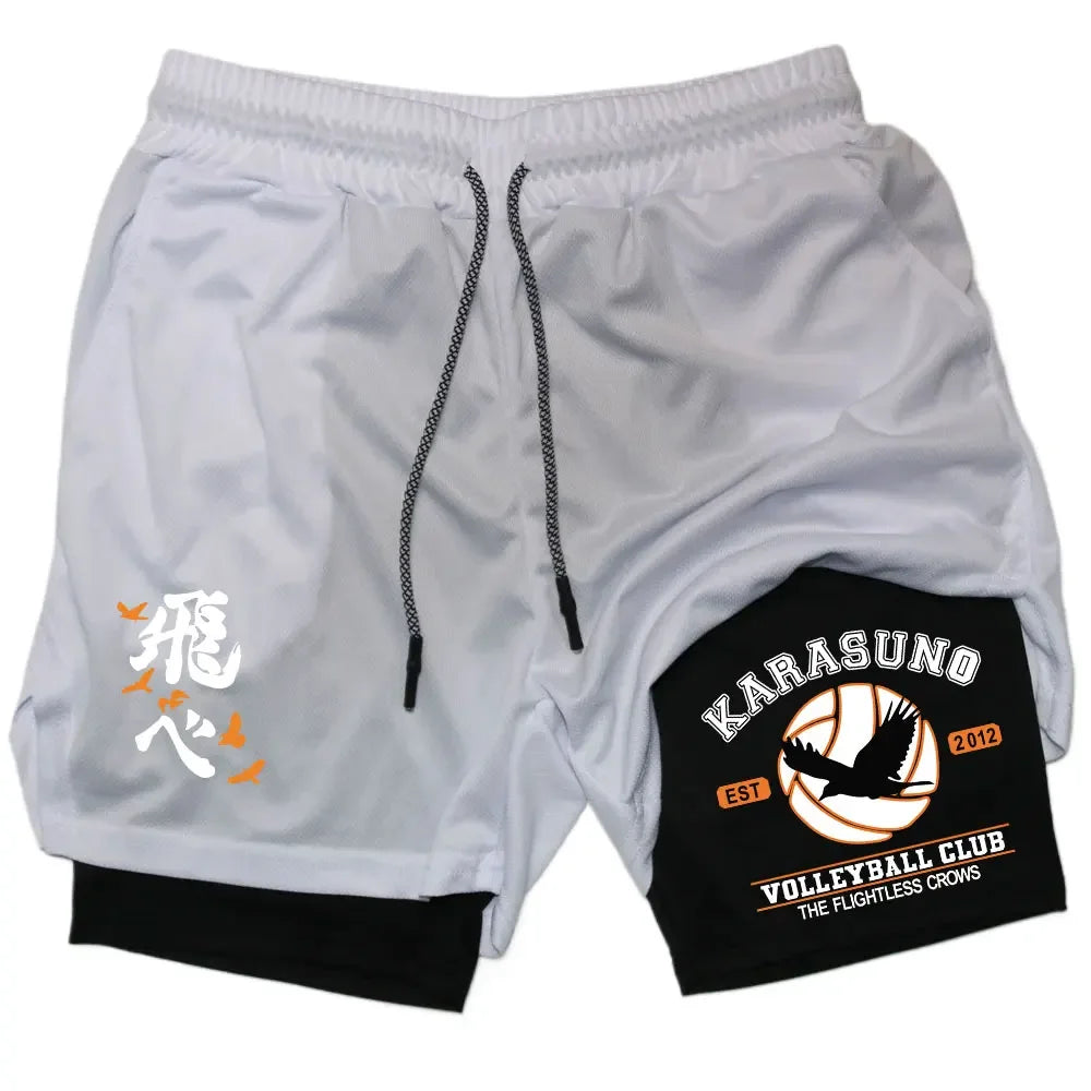 Anime 'Haikyuu' Gym Compression Shorts