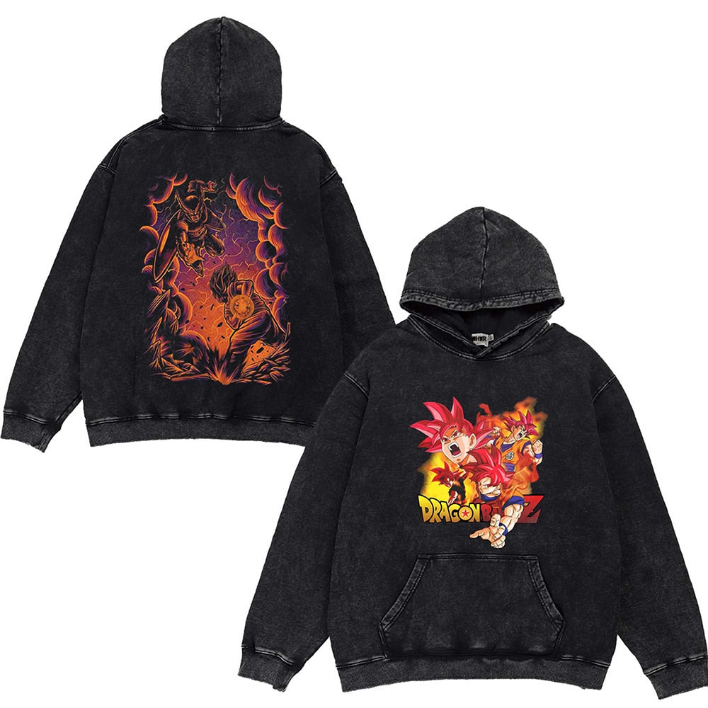 Dragon Ball Anime Vintage Oversized Hoodie