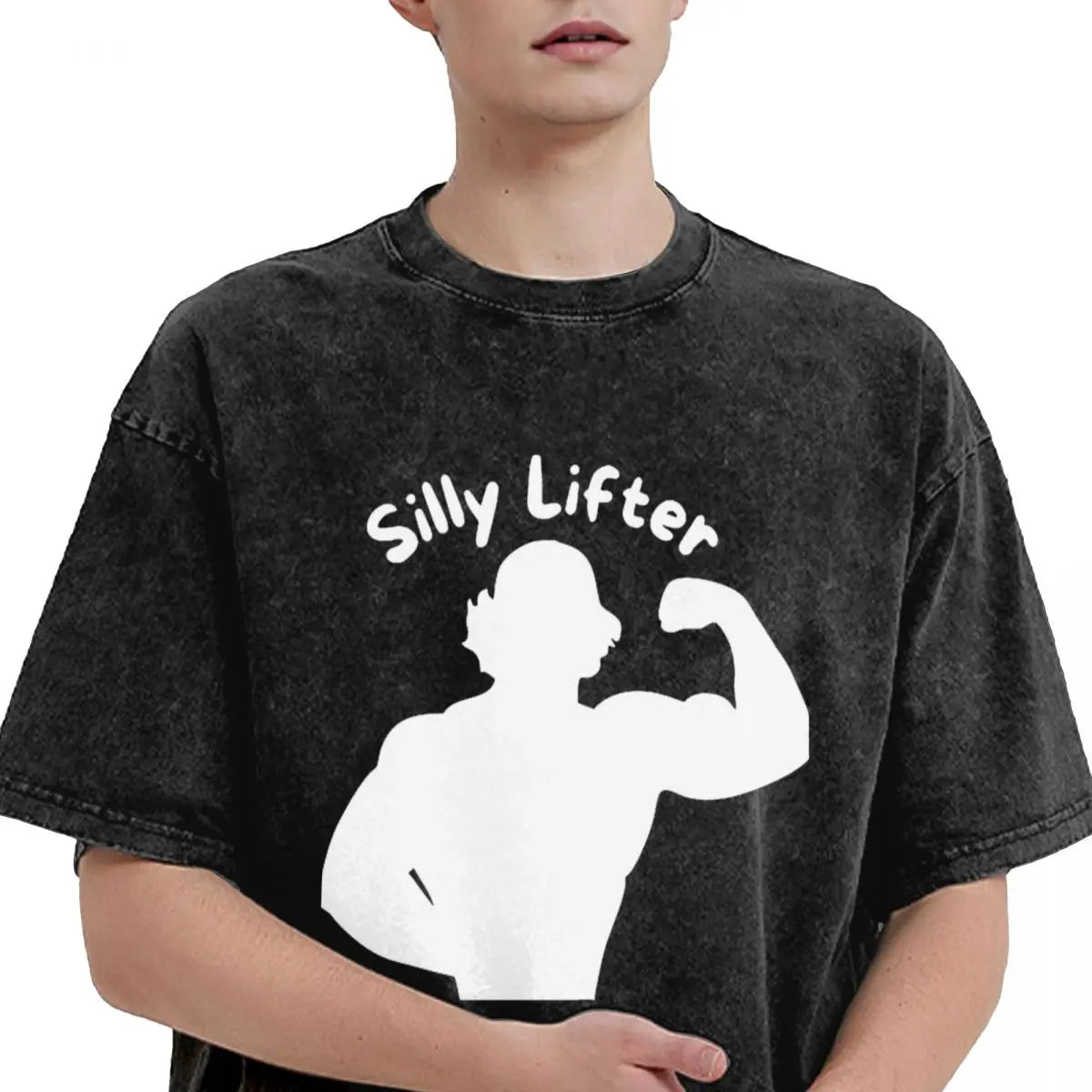 Sam Sulek "Silly Lifter" Washed Oversized Vintage T Shirt