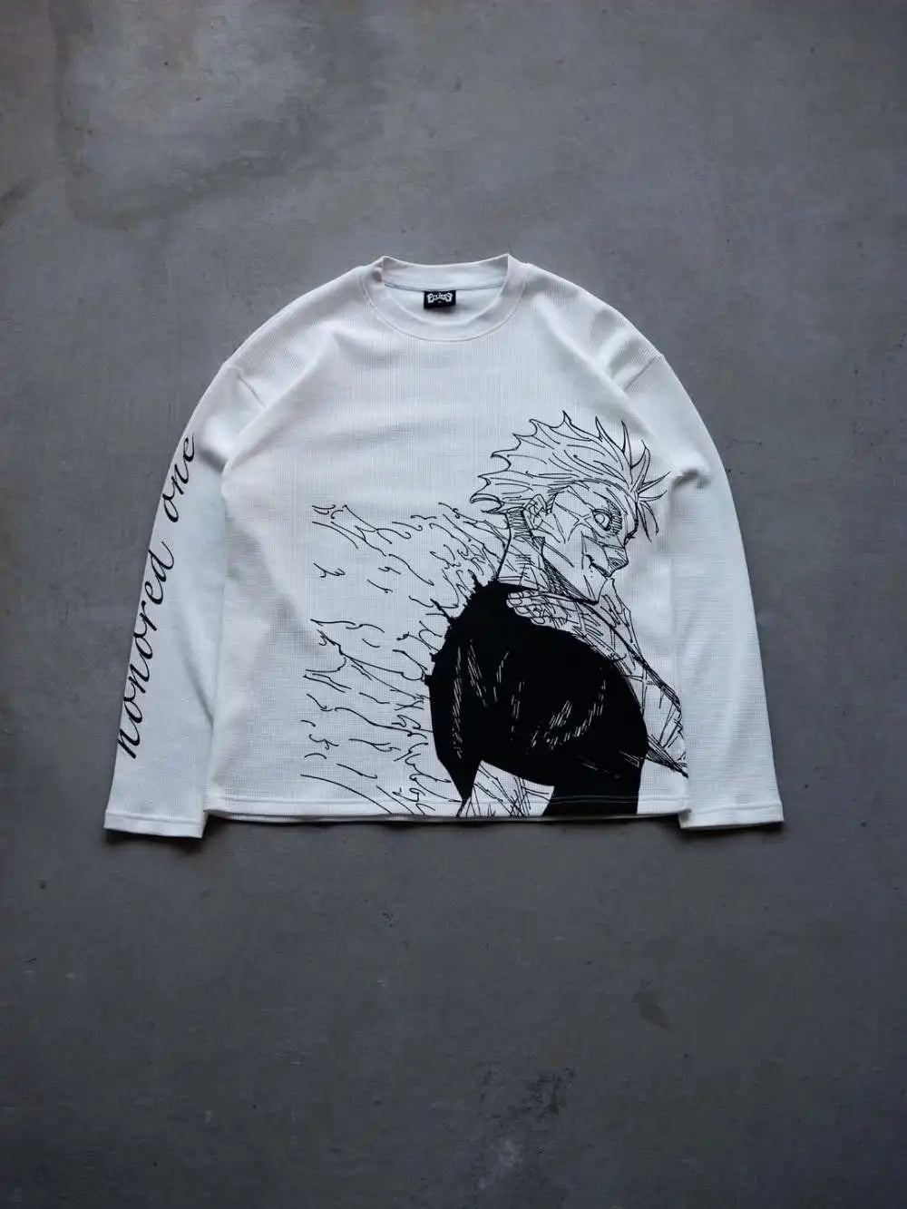 Jujutsu Kaisen "Gojo Satorou" Waffle Knit Sweater Longsleeve