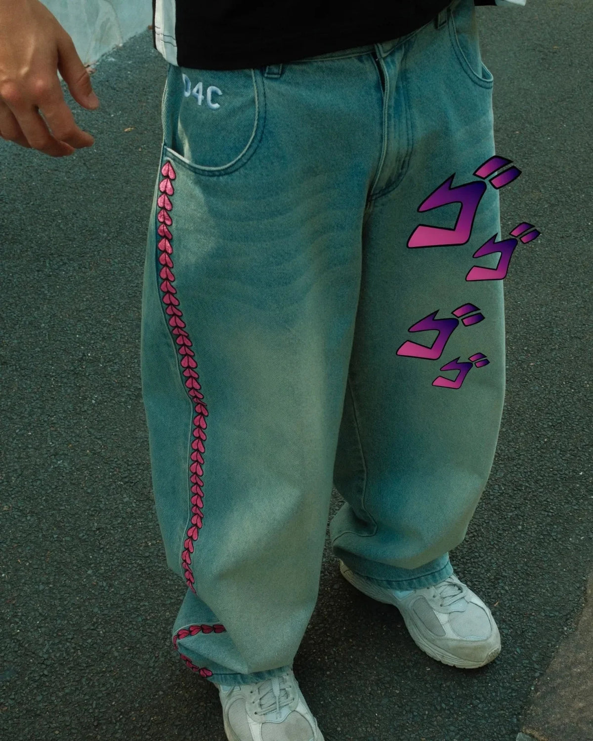 Anime Jojo's Bizarre Adventure "D4C" Jeans