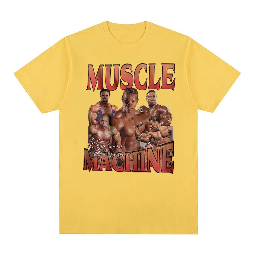 "Muscle Machine" Kevin Levrone Gym Graphic T Shirt