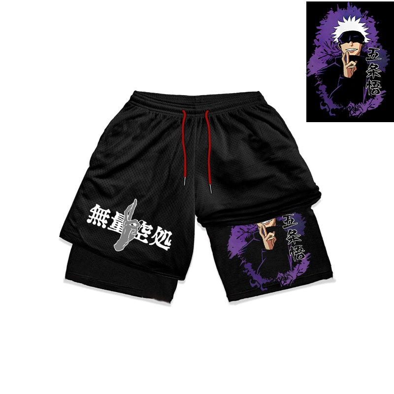 Anime Jujutsu Kaisen Gym Shorts
