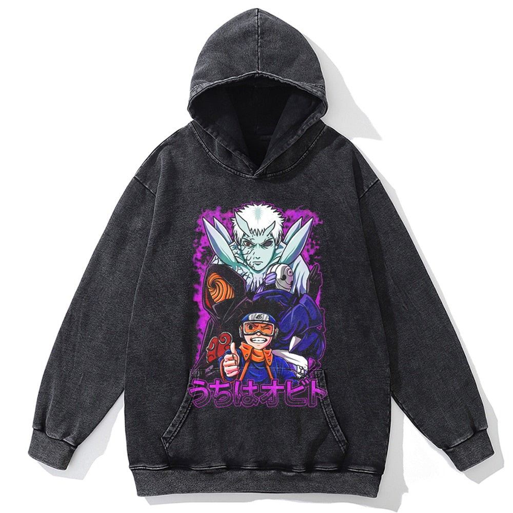 Naruto Anime Vintage Oversized Hoodie