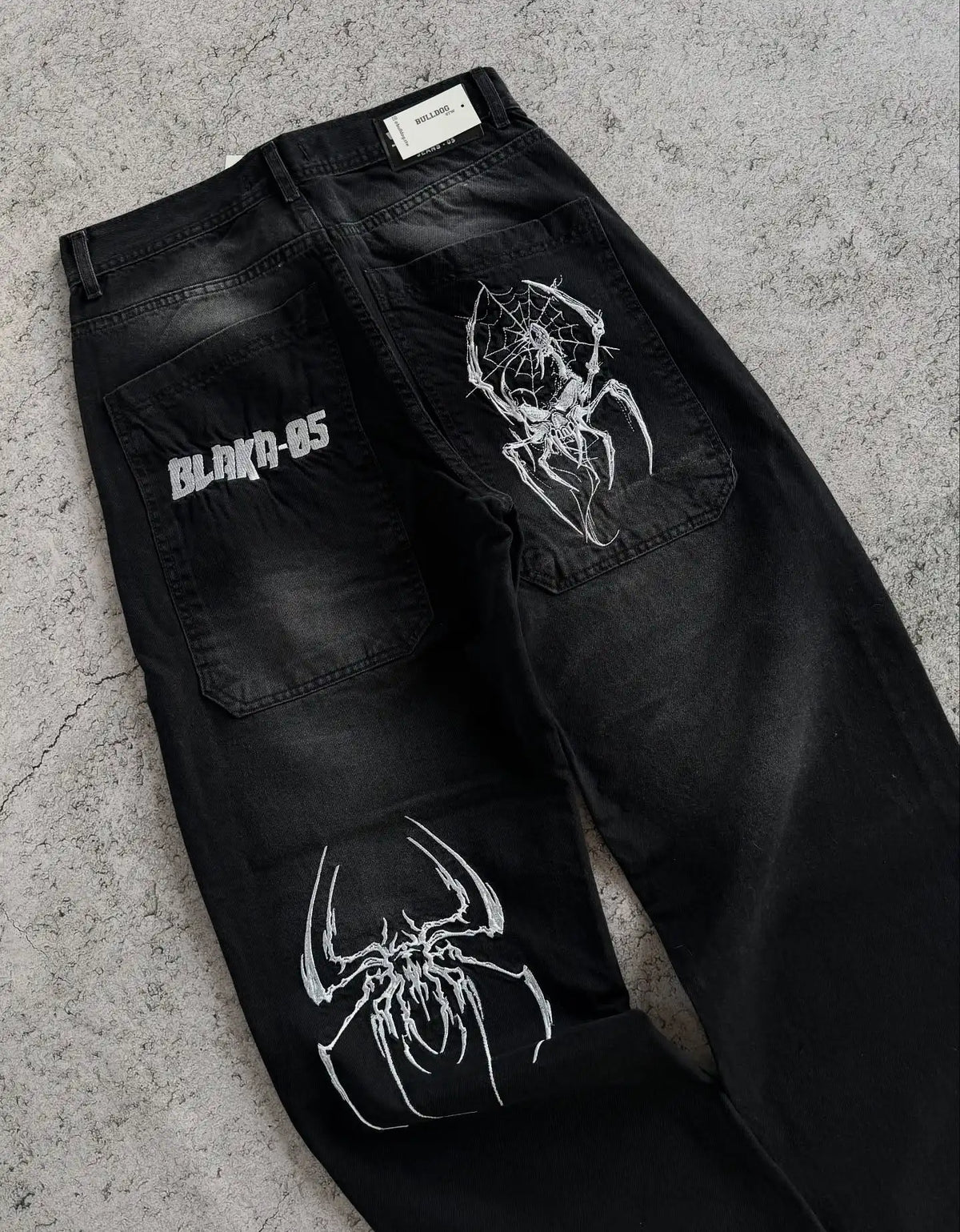 Spiderman Black Baggy Jeans