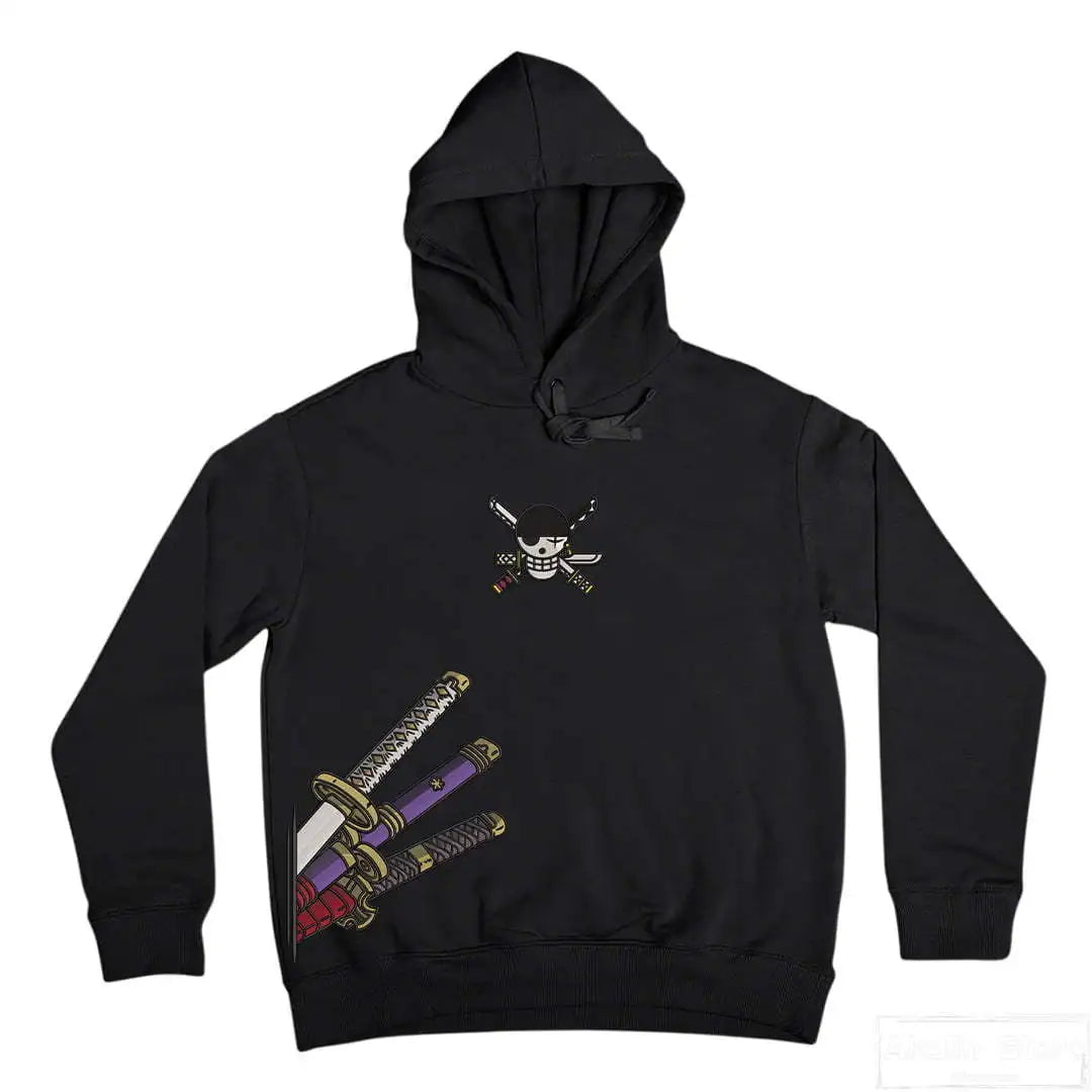 One Piece 'Zoro and Luffy' Embroidered hoodies