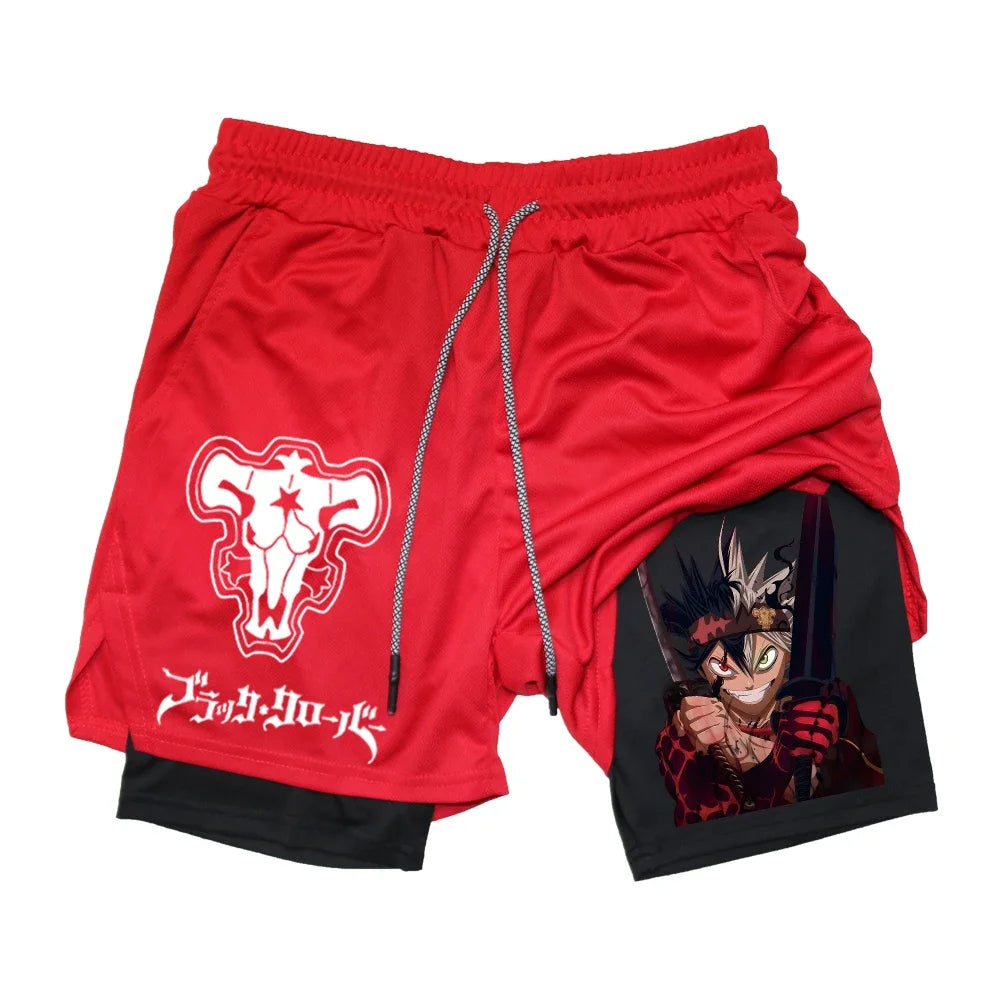 Anime Black Clover Gym Compression Shorts