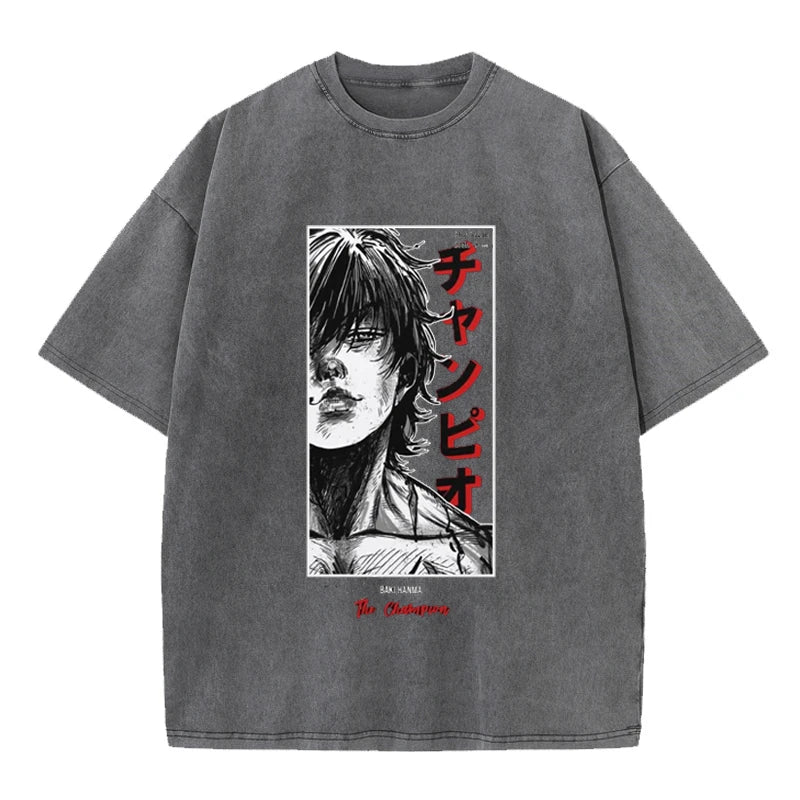 Collection of 'Baki Hanma' Washed Vintage T Shirts