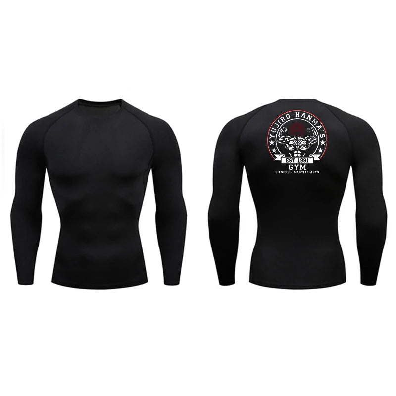 Anime Baki "Yujiro Hanma" Compression Shirts