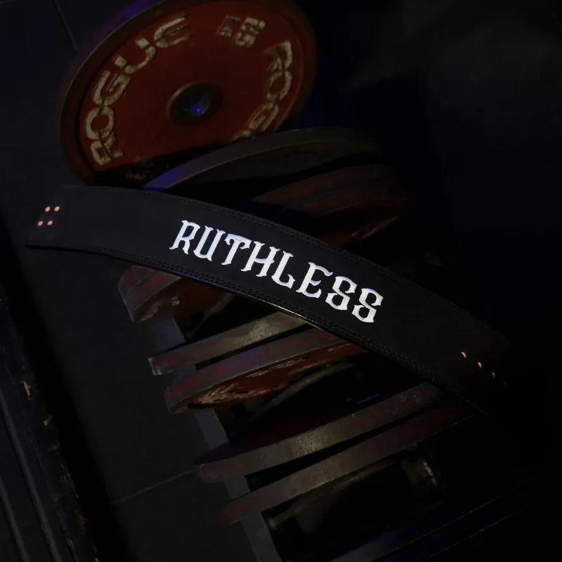 Ruthless Embroidery Weightlifting Lever Belt