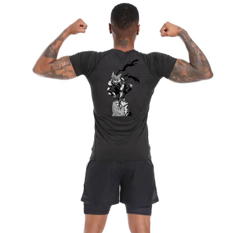 'Garou' One Punch Men Compression Shirt