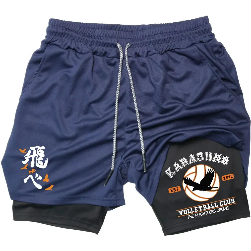 Anime 'Haikyuu' Gym Compression Shorts