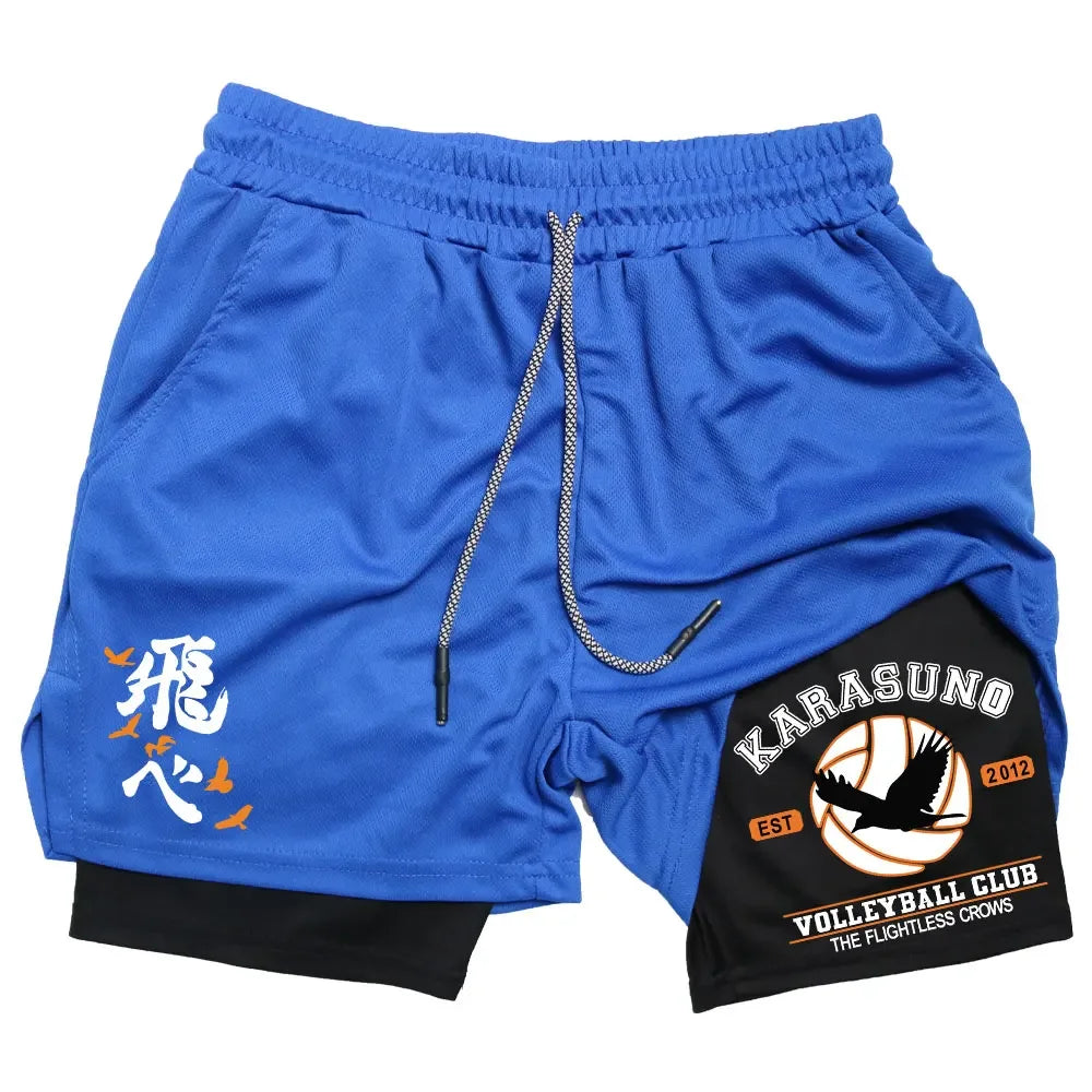 Anime 'Haikyuu' Gym Compression Shorts