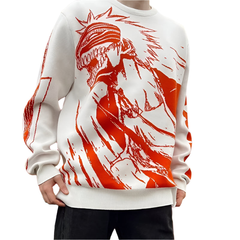 Anime Bleach 'Ichigo' Knit Sweater