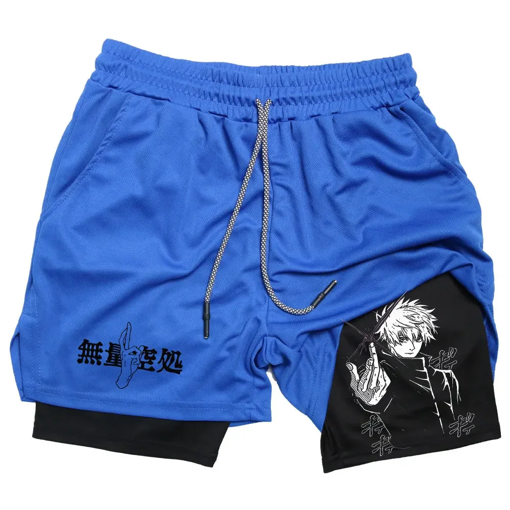 'Gojo' Jujutsu Kaisen Breathable Compression Shorts