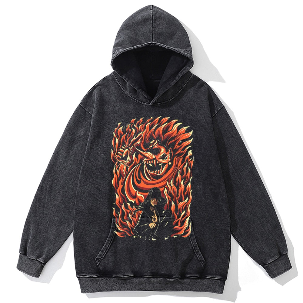 Naruto Anime Vintage Oversized Hoodie