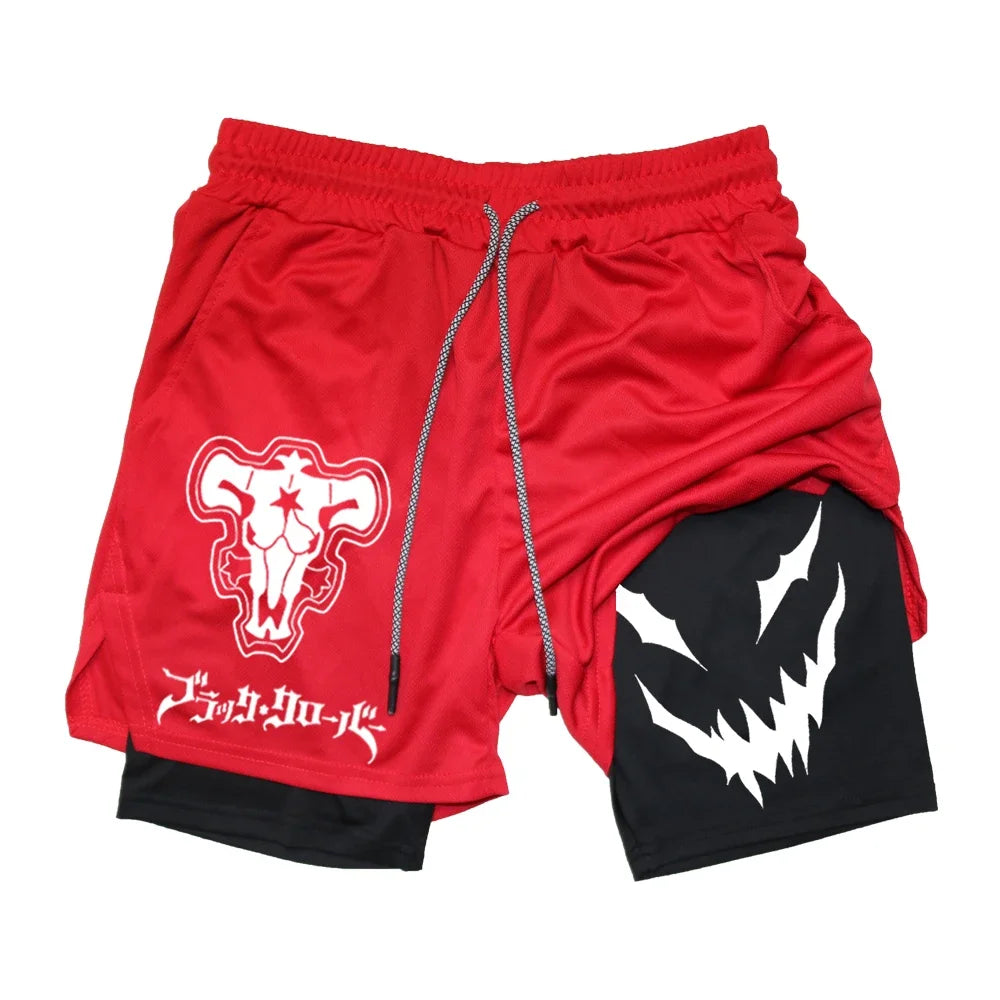 Anime Black Clover Gym Compression Shorts