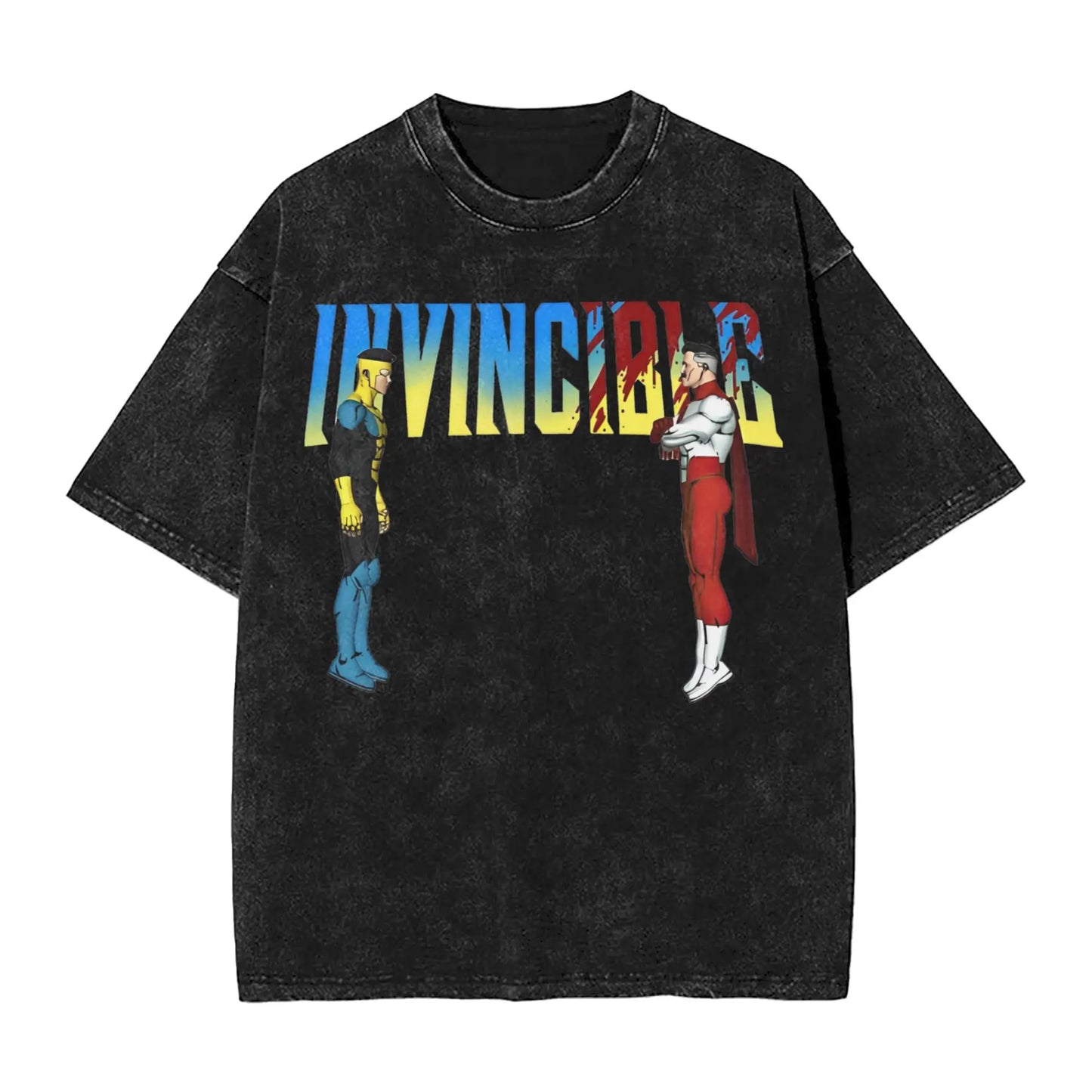 Omni-Man vs Invincible Vintage Washed T-shirt