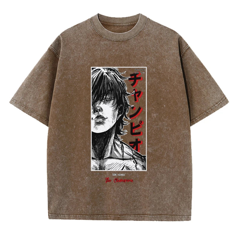 Collection of 'Baki Hanma' Washed Vintage T Shirts