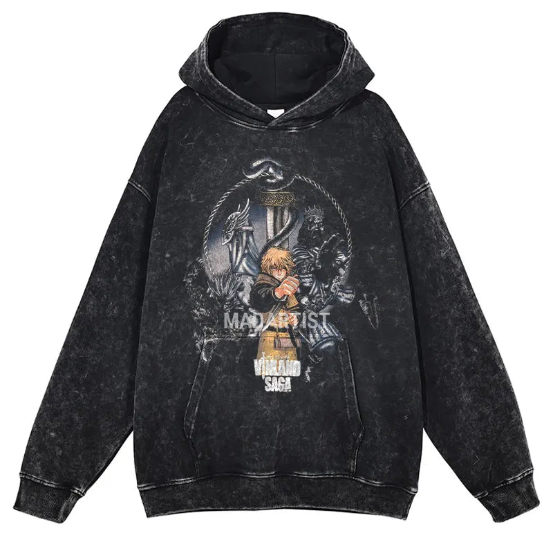 Anime 'Vinland Saga' Vintage Oversized Hoodies