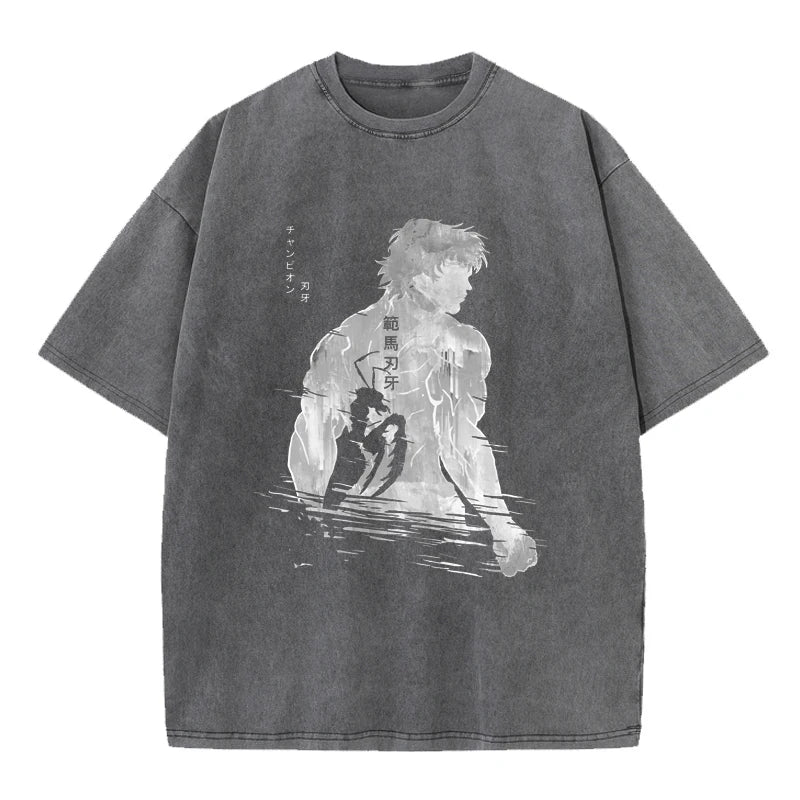 Collection of 'Baki Hanma' Washed Vintage T Shirts