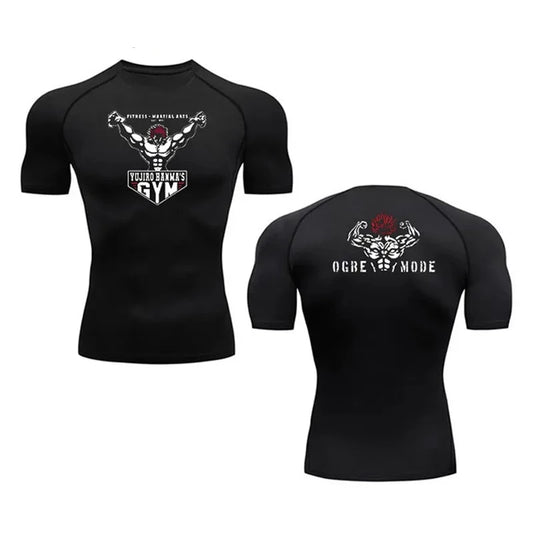 Anime Baki "Yujiro Hanma" Compression Shirts