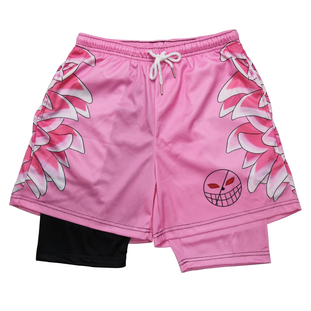 One Piece 'Donquixote Doflamingo' Compression Shirt and Shorts
