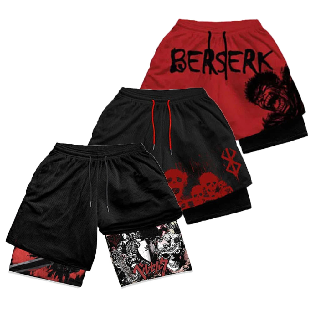 Anime Berserk "Guts" Compression Shorts