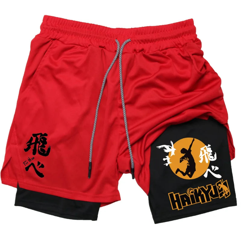 Anime 'Haikyuu' Gym Compression Shorts