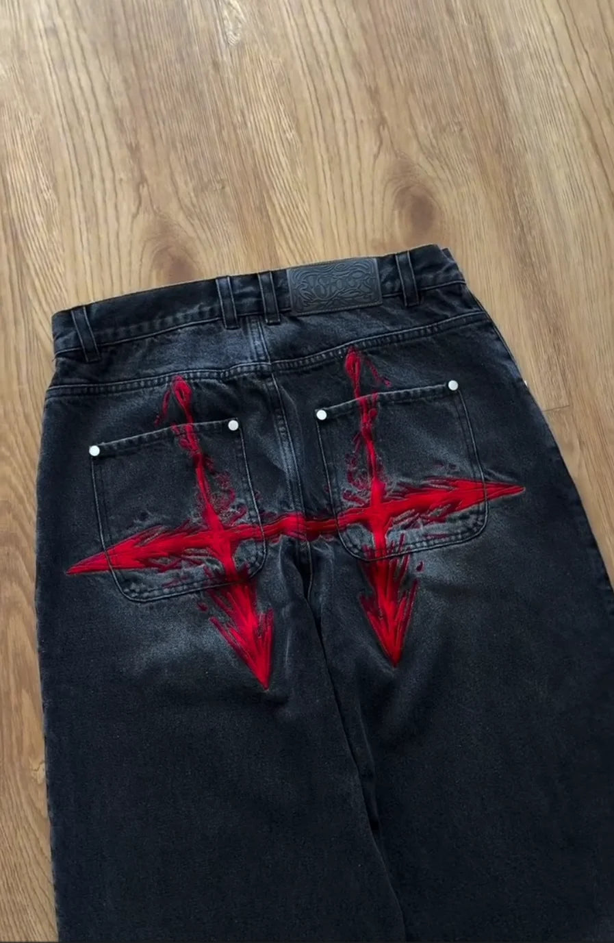 Jujutsu Kaisen "Choso Blood Manipulation" Denim Black Jeans