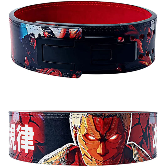 Attack On Titan 'Reiner Armored Titan Form' Weightlifting/Powerlifting Lever Belt